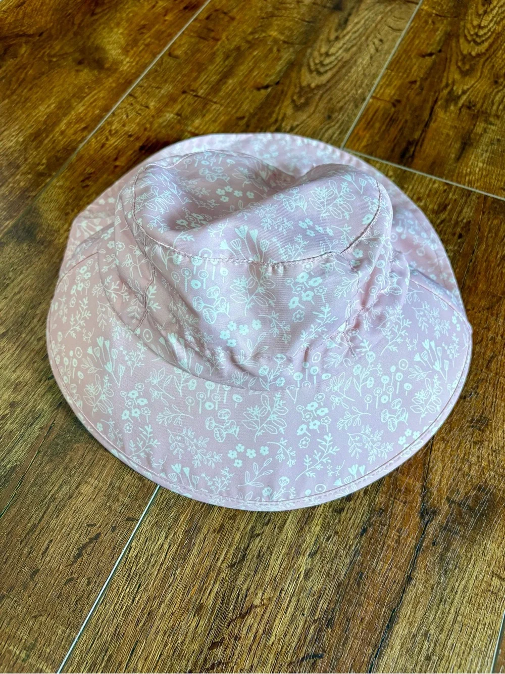 Jan and Jul quick dry girl pink prairie sun hat 6m-24m excellent condition